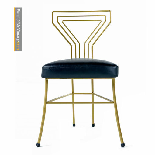 Deco Modern Patio Dinette - Salterini Style Gilt Metal & Glass