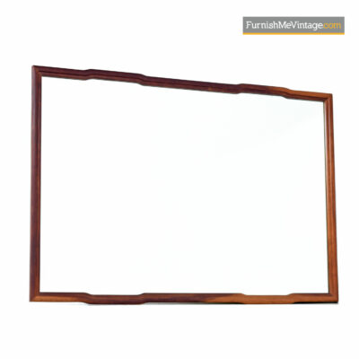 Asian Modern Walnut Mirror - John Keal for Brown Saltman Style