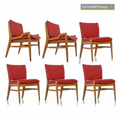 John Keal Dining Chairs in Mahogany by Brown Saltman - Circa 1950's