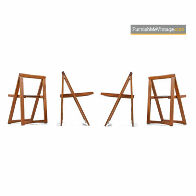 Folding Dining Set - Mid-Century Teak & Beech Wood Made in Romania