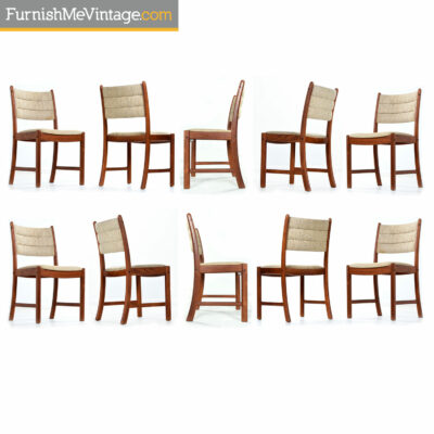 Johannes Andersen Danish teak dining chairs