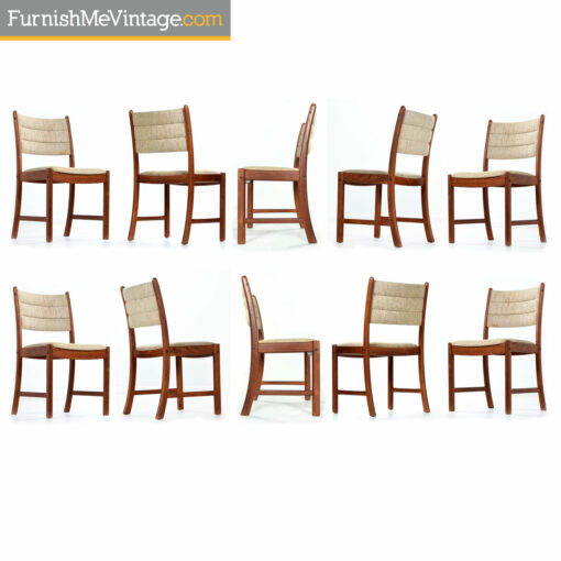 Johannes Andersen Danish teak dining chairs