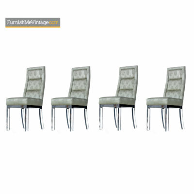 charles hollis jones lucite chairs