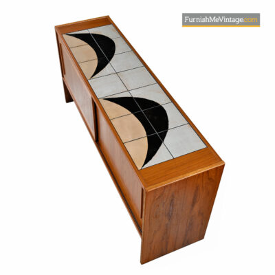 Gangso Moblerdanish teak credenza with tile top