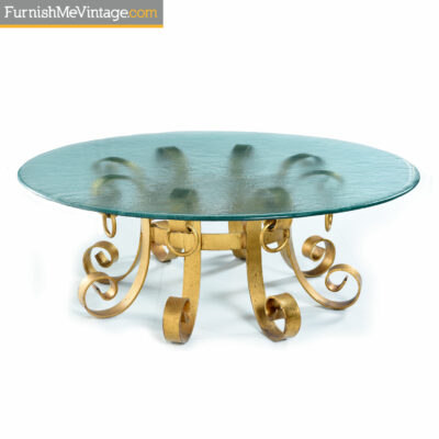 mediterranean coastal gold coffee table