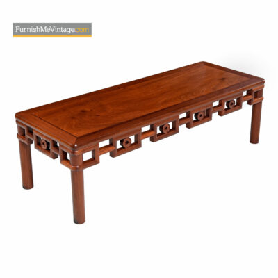 Asian Modern mohagany coffee table