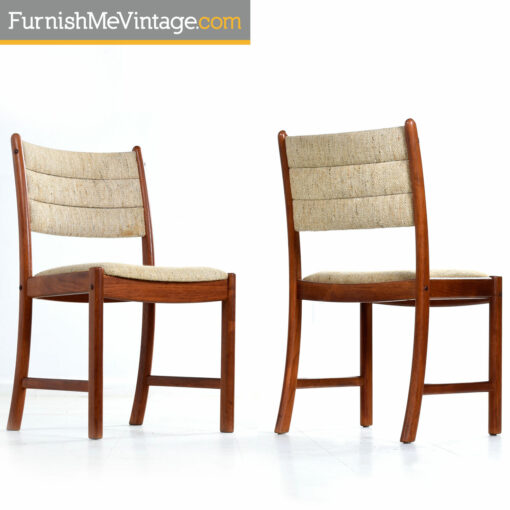 Johannes Andersen Danish teak dining chairs