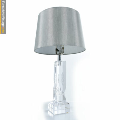 acrylic lucite boudoir lamp