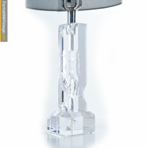 acrylic lucite crystal table lamp