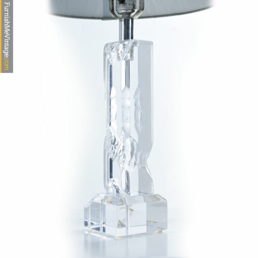 acrylic lucite lamp chipped