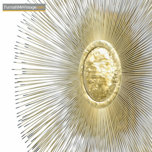 brass sunburst wall sculpture devalf
