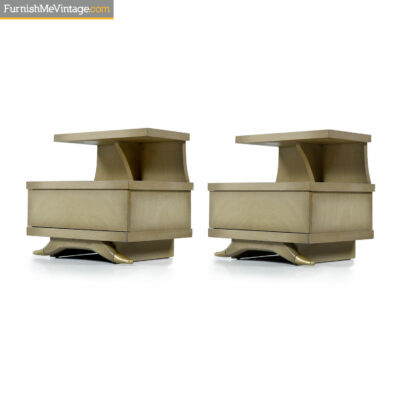 Sieling Modern Two-tier Art Deco nightstands