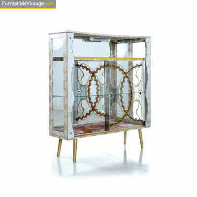 glass eclectic china cabinet
