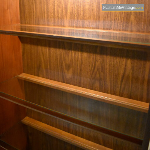 Lighted glass shelves