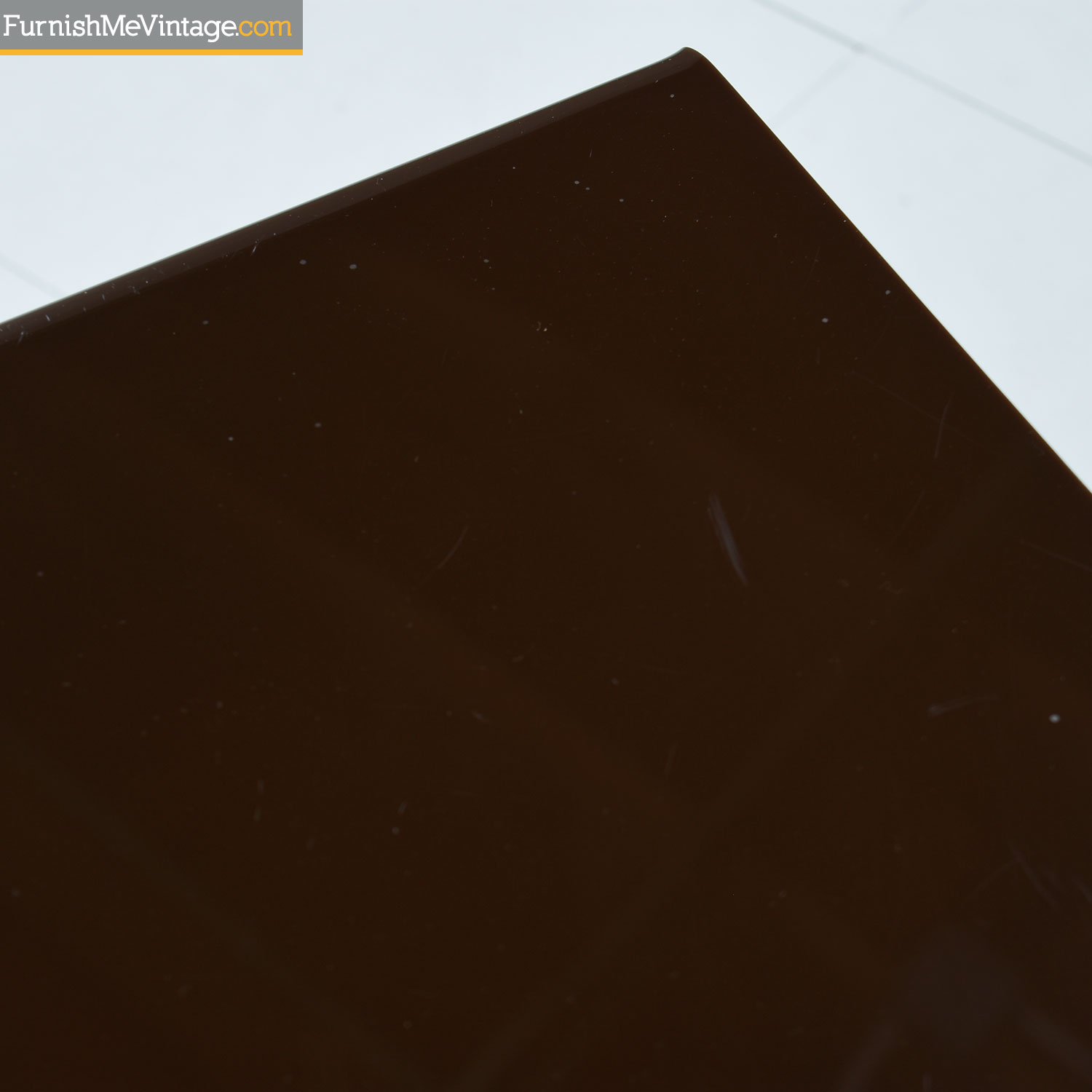 Leon Rosen for Pace Lucite Acrylic Modern Low Profile Side Table