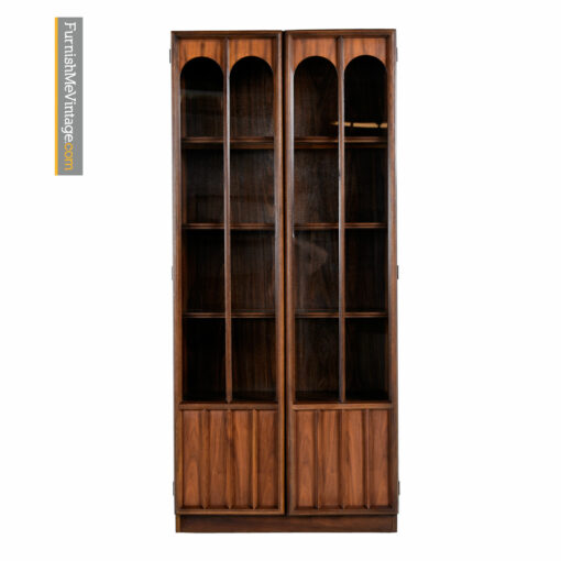 Slim lighted china cabinet