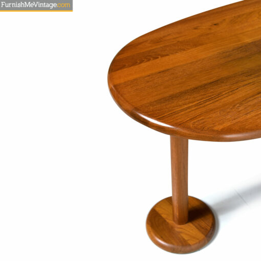 solid teak danish art deco desk
