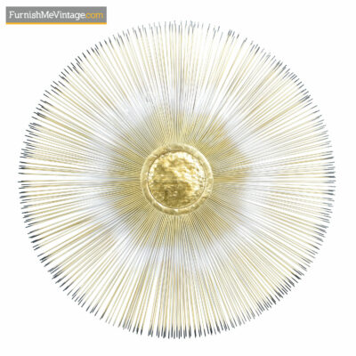 sunburst wall sculpture