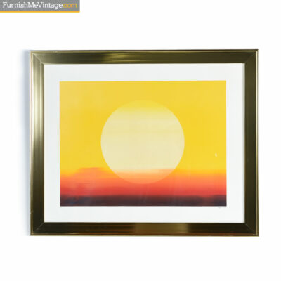 sunset screen print