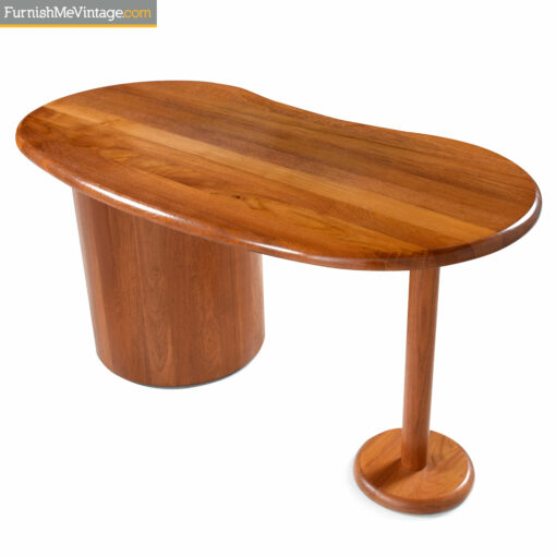teak danish art deco desk