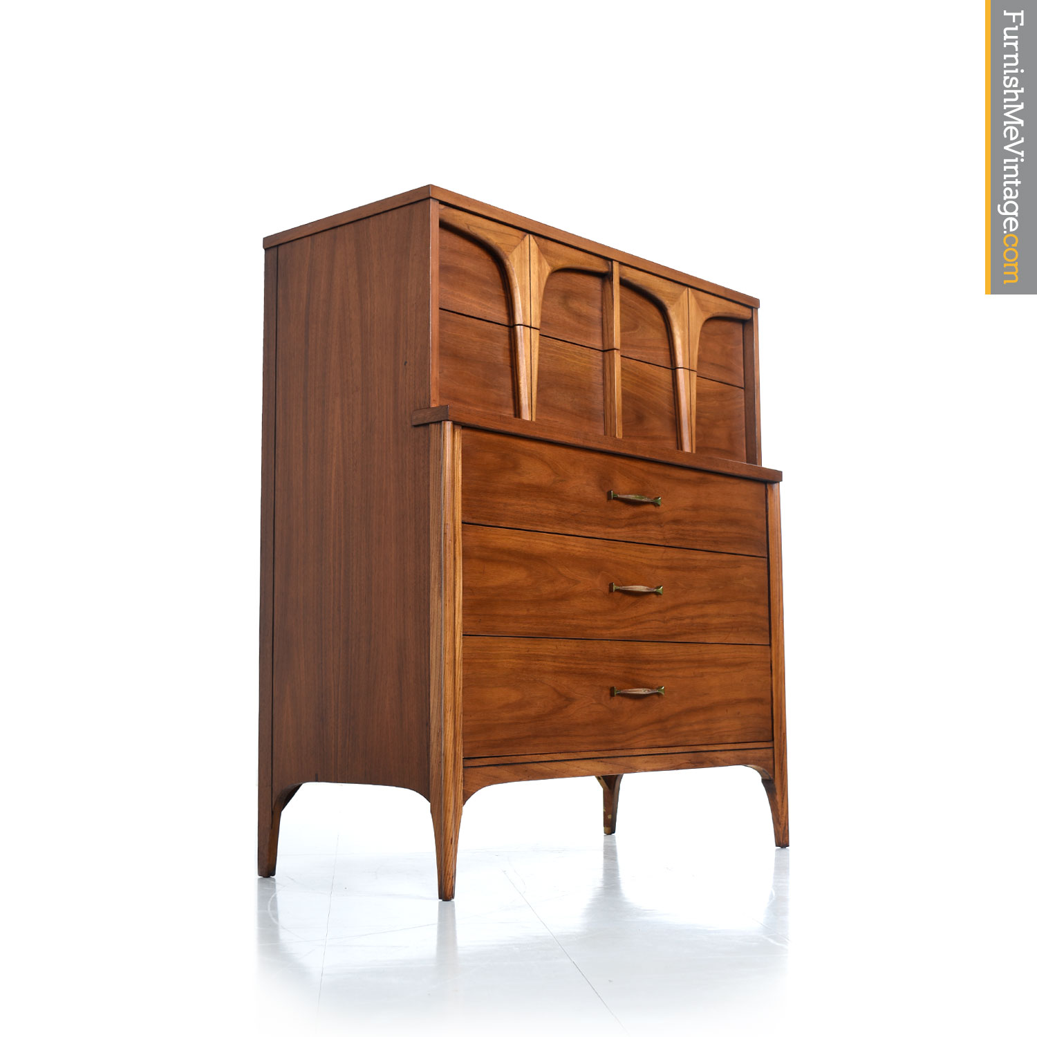 Modern Walnut Dresser Sculpted Gentleman S Chest By Style House