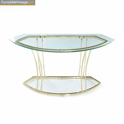 brass gold console table