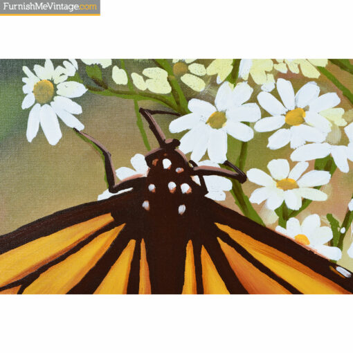 butterfly mid century modern painting
