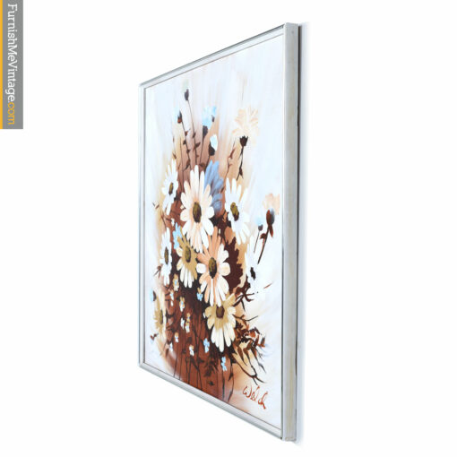 flower white blue painting-welch