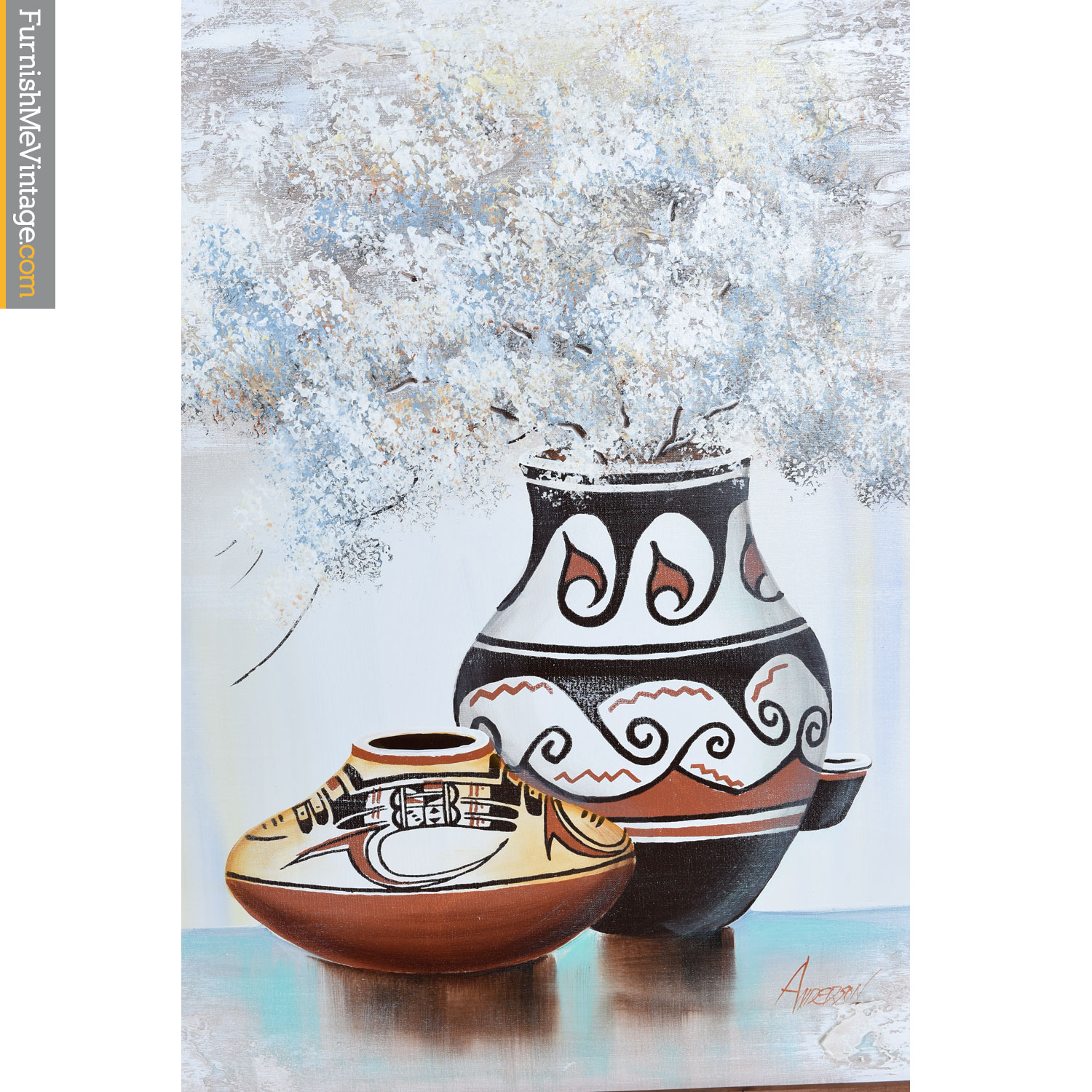 Southwestern Native American Pottery Painting By Anderson
