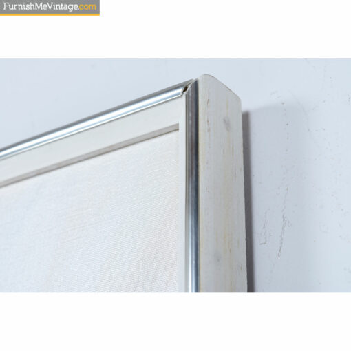 white vintage painting frame