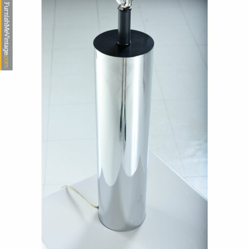 artemide chrome cylinder table lamp