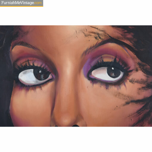 Cher Painting in Black Top by Freda Hunt