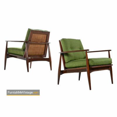horseshoe mid century modern lounge chairs