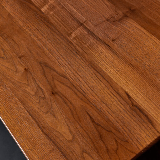 Close up solid teak wood from Danish sofa