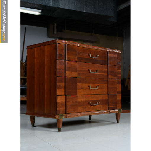 vintage cherry brass dresser-chest