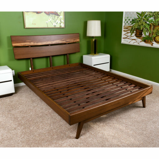 Azara dark bamboo Greenington queen platform bed