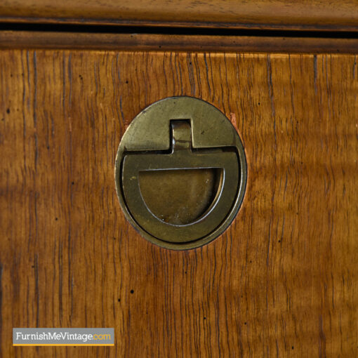 brass accent campaign chest dresser