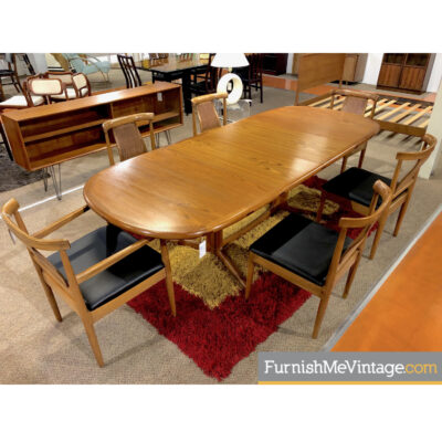 edvard valentinsen teak oval table