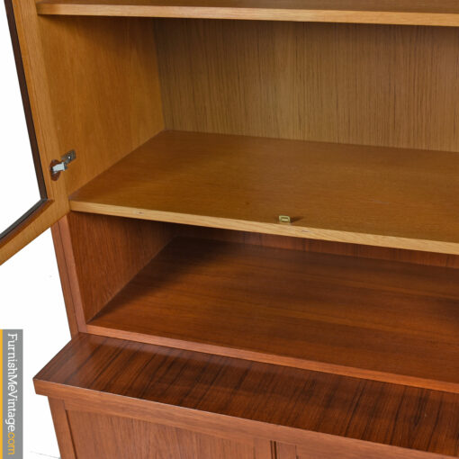 german modern glass door hutch