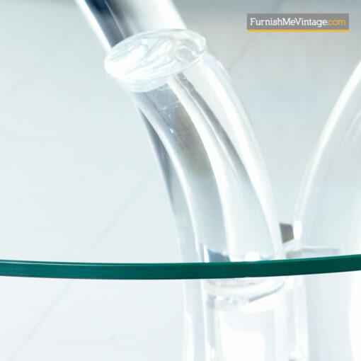 lucite tulip table