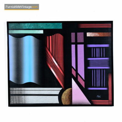Pak 1980s Neo Deco painting