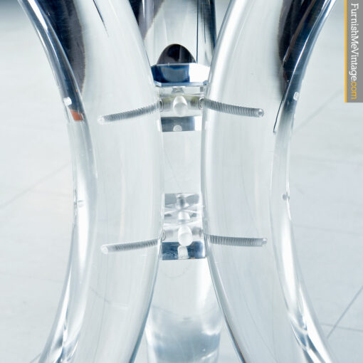 modern lucite acrylic dining table