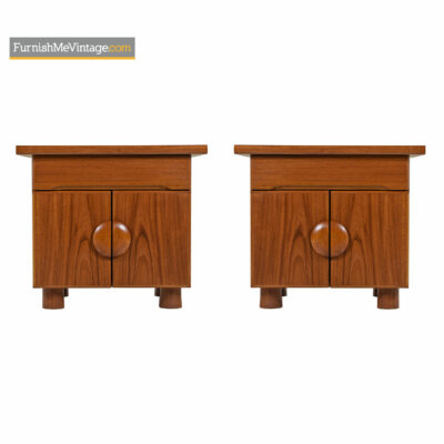 teak danish end tables