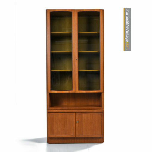 teak hutch display cabinet modern