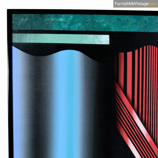 1980s Peter Halley inspired painting