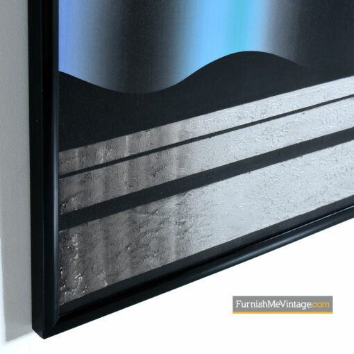 Neo Deco 1980s jewel tone sofa painting
