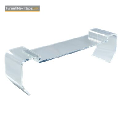 acrylic lucite coffee table bench