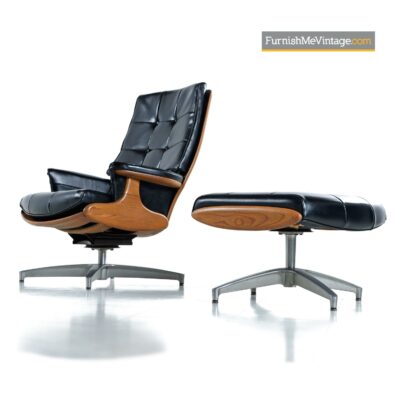 black naugahyde heywood wakefield chair