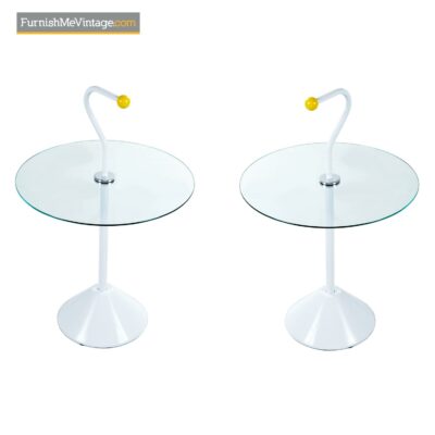 retro memphis style side tables