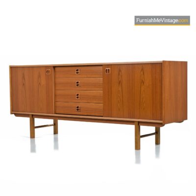 scandinavian modern teak credenza